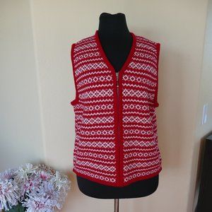 Prides Landing Red & White Vest- Size M